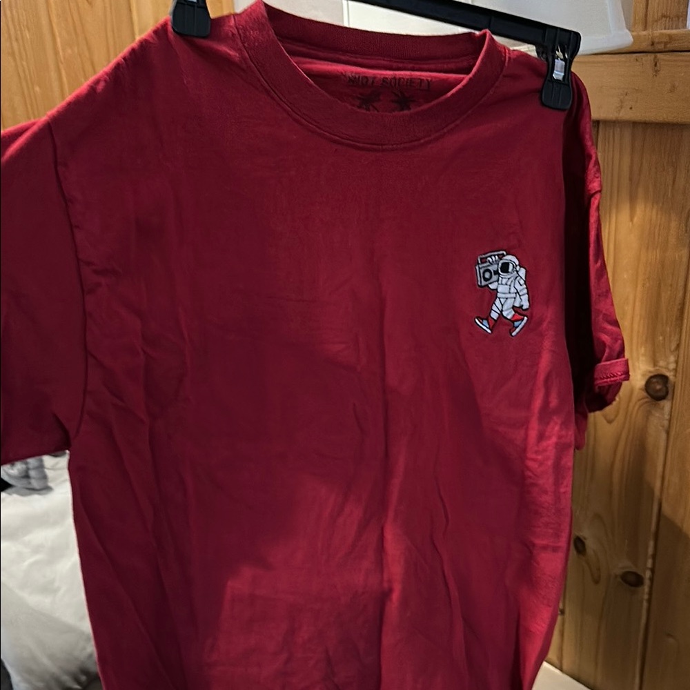 Riot Society Red Astronaut Graphic Tee